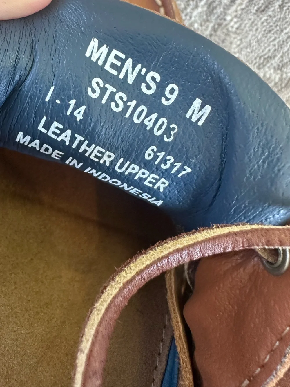 Sperry Classic Tan Leather 2 Eye Boat Shoes (Size 9)